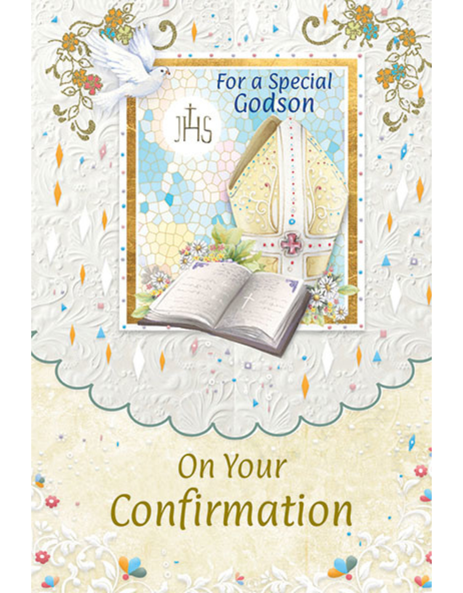 Greetings of Faith Card - Confirmation, Special Godson