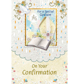Greetings of Faith Card - Confirmation, Special Godson