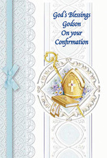 Greetings of Faith Card - Confirmation, Godson, God's Blessings