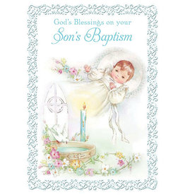 Card - Baptism Boy, Blessings on Your Son's Baptism