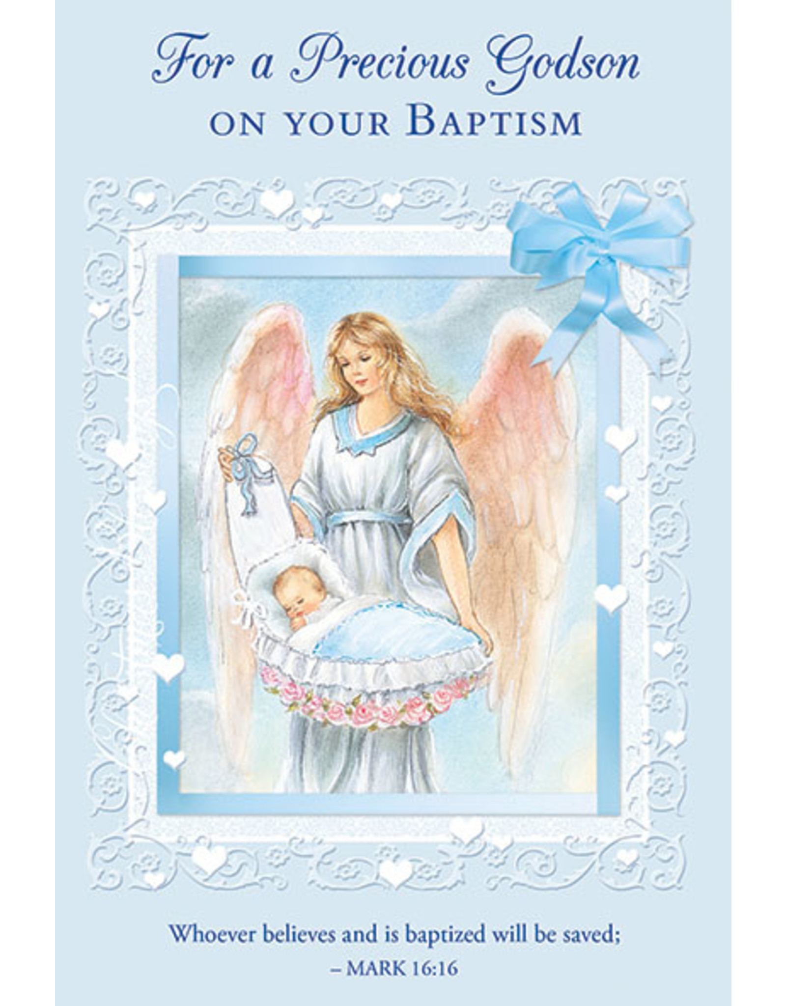 Card - Baptism Godson, Angel - Reilly's Church Supply & Gift Boutique