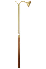 Koleys Candlelighter - Solid Brass with Walnut Handle - 36" Length/Large 3.5" Diameter Snuffer