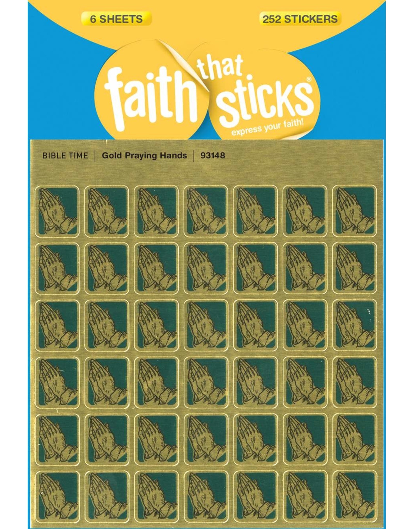Stickers - Gold Praying Hands