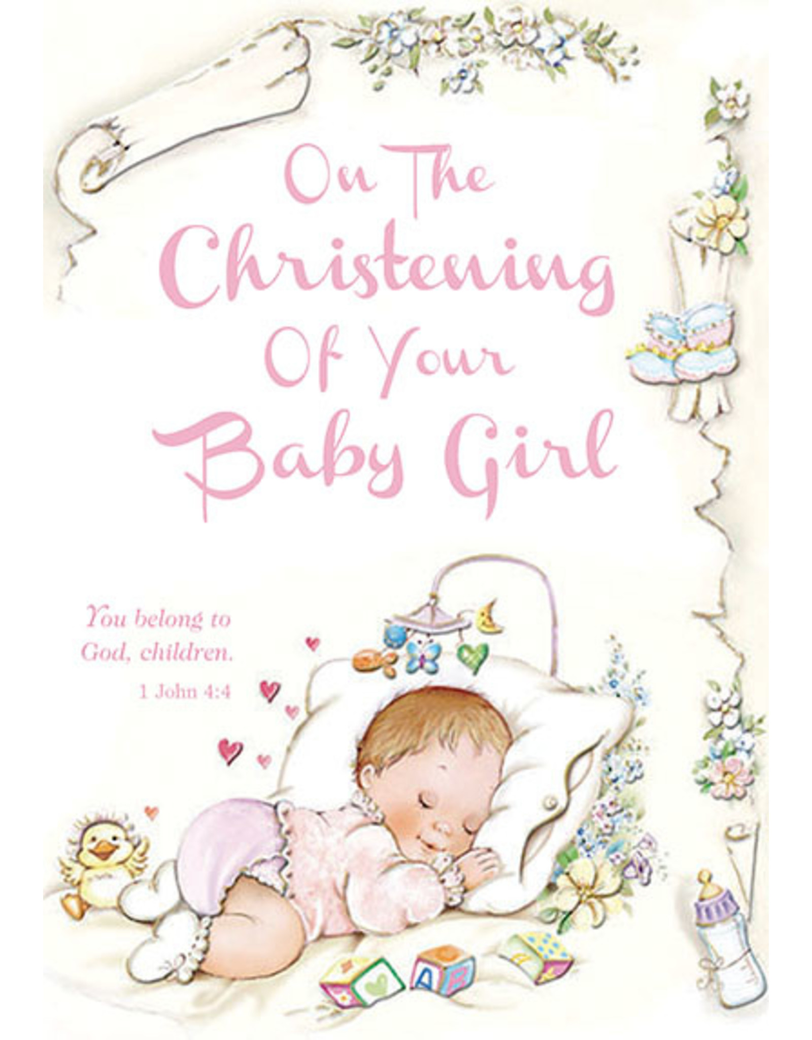Card - Christening of your Baby Girl