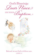 Card - Baptism, Dear Niece