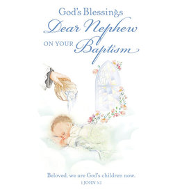 Greetings of Faith Card - Baptism, Dear Nephew