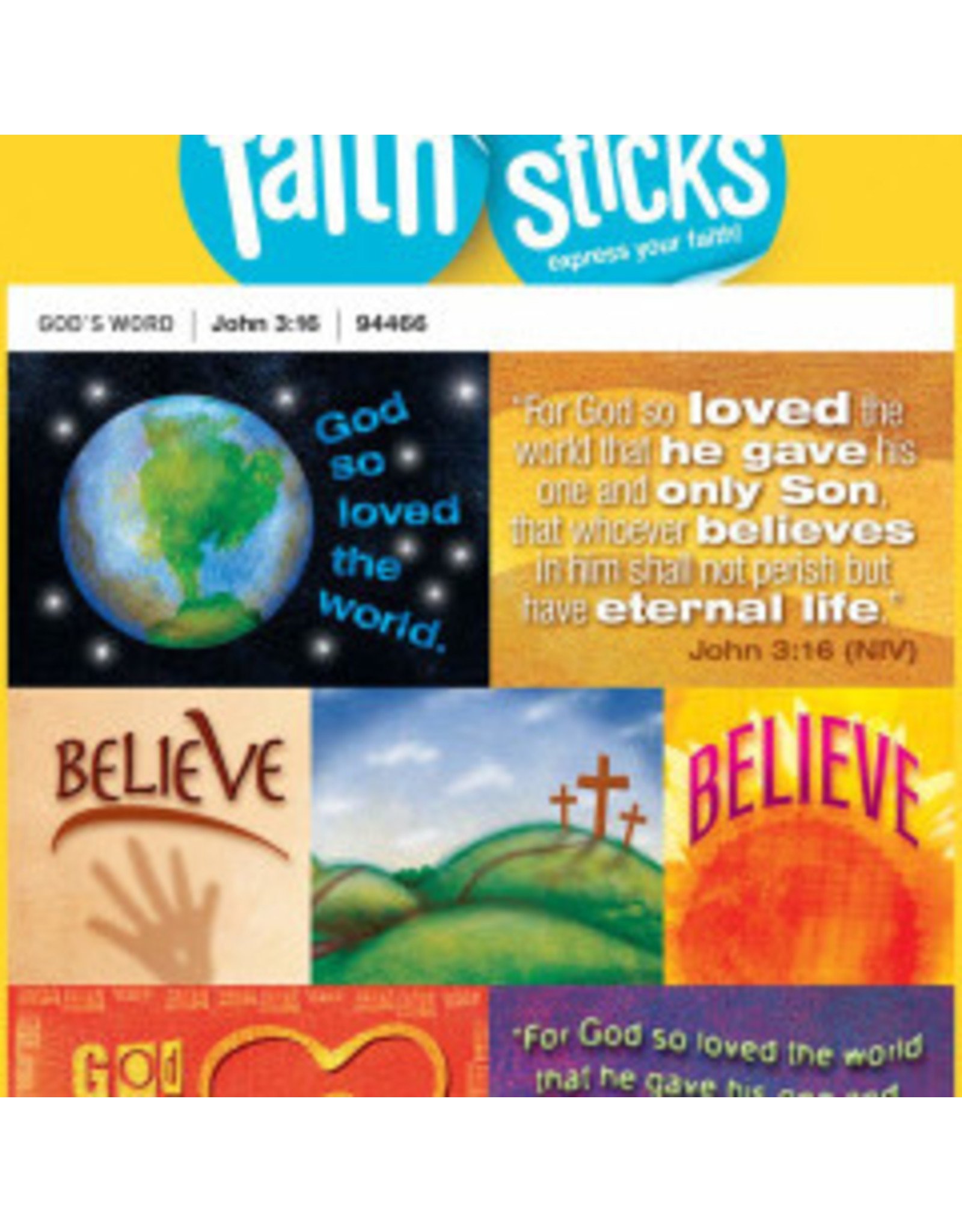 Stickers - John 3:16