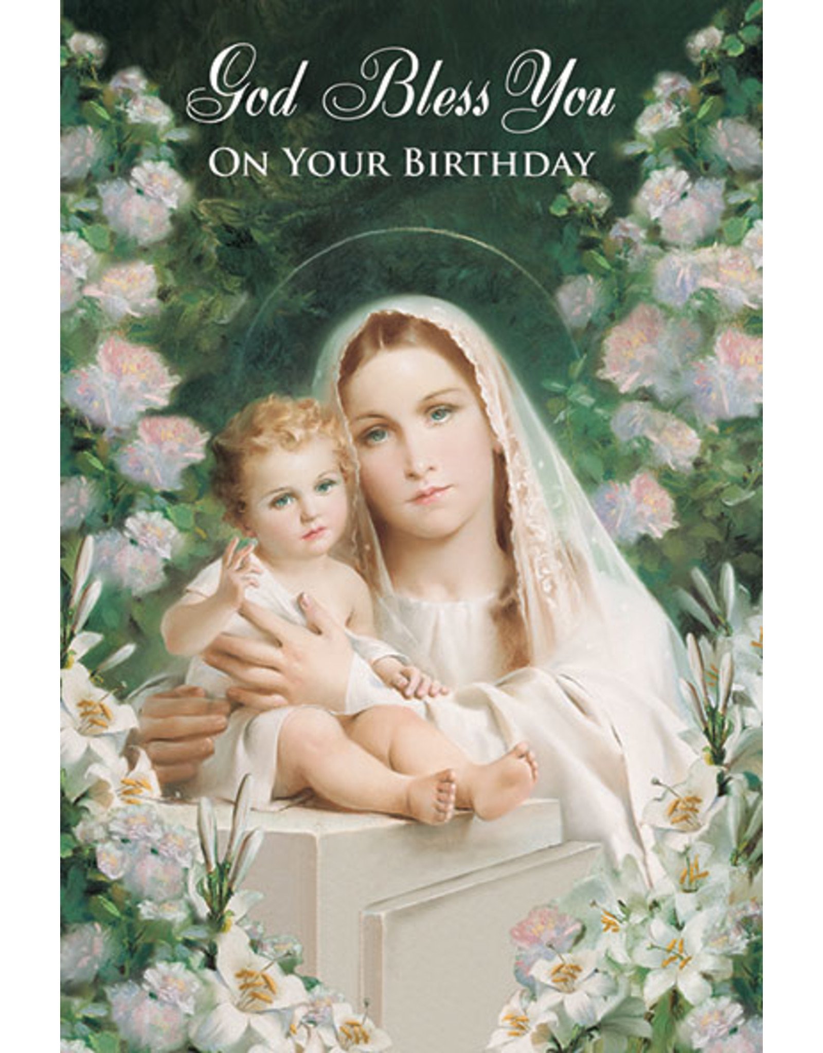 Greetings of Faith Card - Birthday, Mary with Child