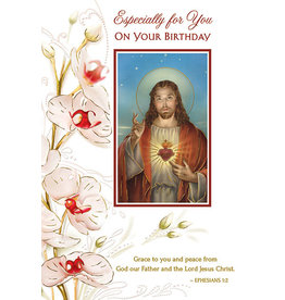 Card - Birthday, Sacred Heart of Jesus