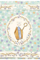 Greetings of Faith Card - Confirmation Great Grandson, Polka Dots