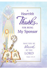 Card - Confirmation, Thank you Sponsor, Watercolor Look