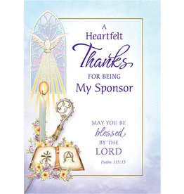 Card - Confirmation, Thank you Sponsor, Watercolor Look