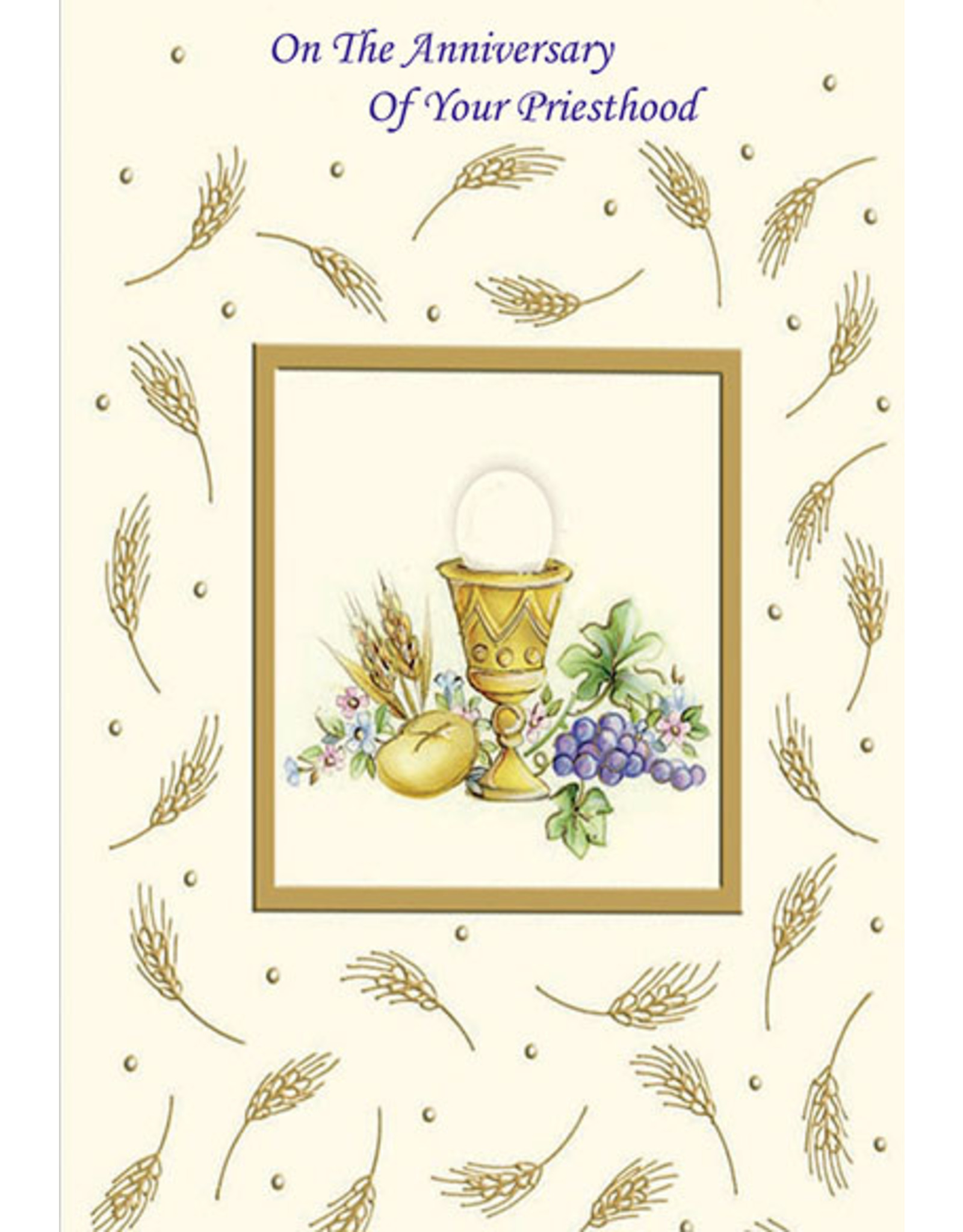 Card - Priest, Anniversary Of Priesthood, Wheat - Reilly's Church Supply &  Gift Boutique