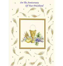 Card - Priest, Anniversary of Priesthood, Wheat
