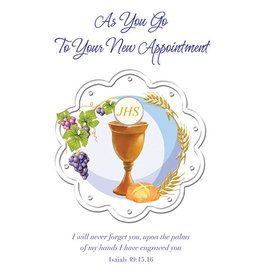 Greetings of Faith Card - New Appointment, I Will Never Forget You