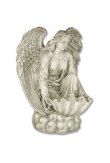 Orlandi Angel of the Waters Outdoor Statue - Fiberglass, Antique Stone Finish (34")