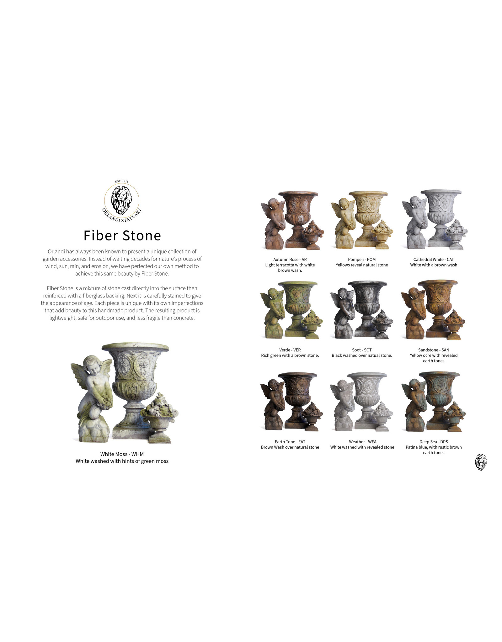 Orlandi Angel of the Waters Outdoor Statue - Fiberglass, Antique Stone Finish (34")