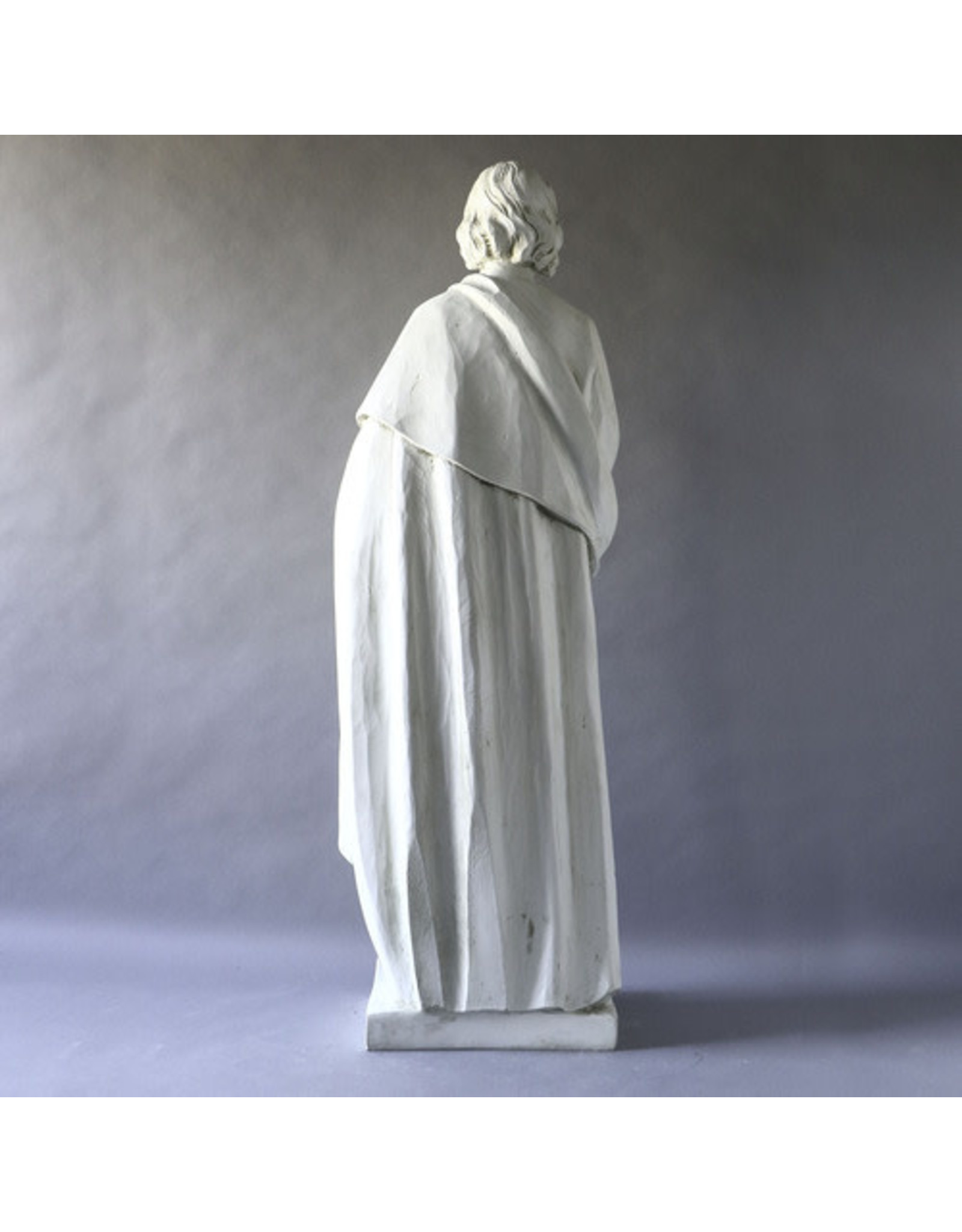 Orlandi St. Joseph the Worker Outdoor Statue - Fiberglass, Antique Stone Finish (37")