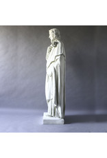 Orlandi St. Joseph the Worker Outdoor Statue - Fiberglass, Antique Stone Finish (37")