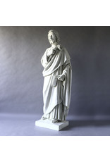 Orlandi St. Joseph the Worker Outdoor Statue - Fiberglass, Antique Stone Finish (37")