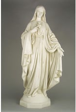 Orlandi Statue - Immaculate Heart of Mary, Antique Stone Finish (49")