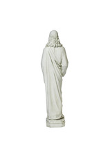 Orlandi Sacred Heart of Jesus Outdoor Statue - Fiberglass, Antique Stone Finish (36.5")