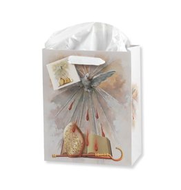 Hirten Confirmation - Gift Bag, White Dove, Small (includes Tissue Paper)