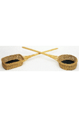 Remey, F.J. Rectangular Collection Basket with Long 42" Handle - 9"x13" Diameter, 6" Deep