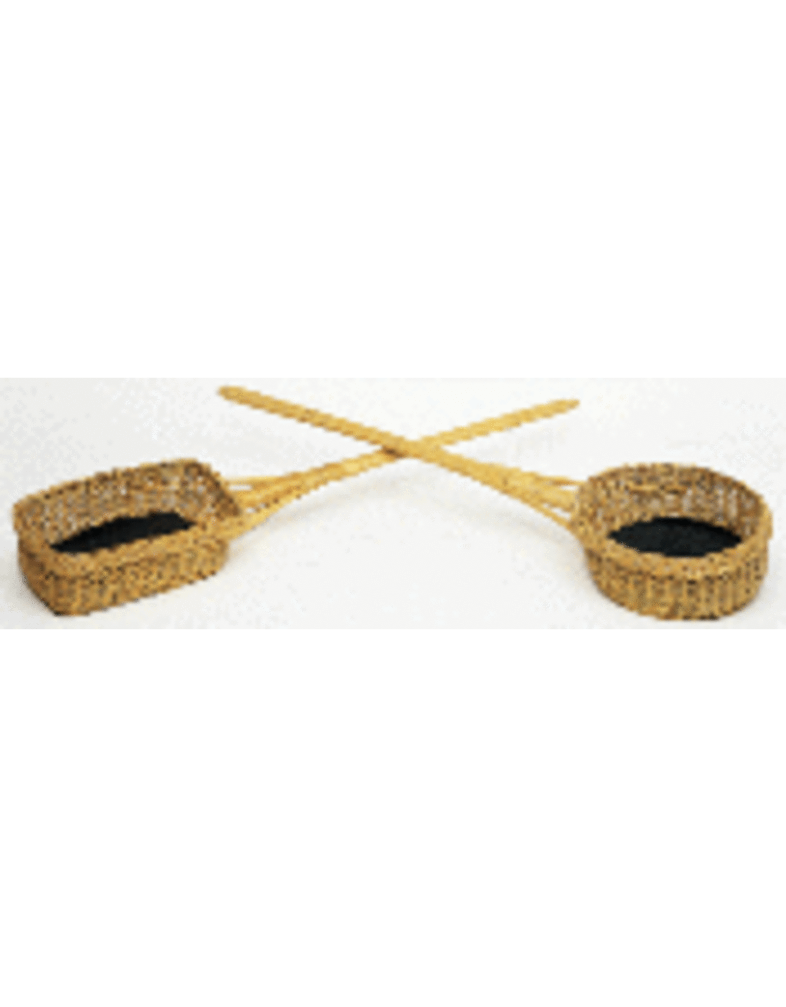 Remey, F.J. Rectangular Collection Basket with Long 42" Handle - 9"x13" Diameter, 6" Deep