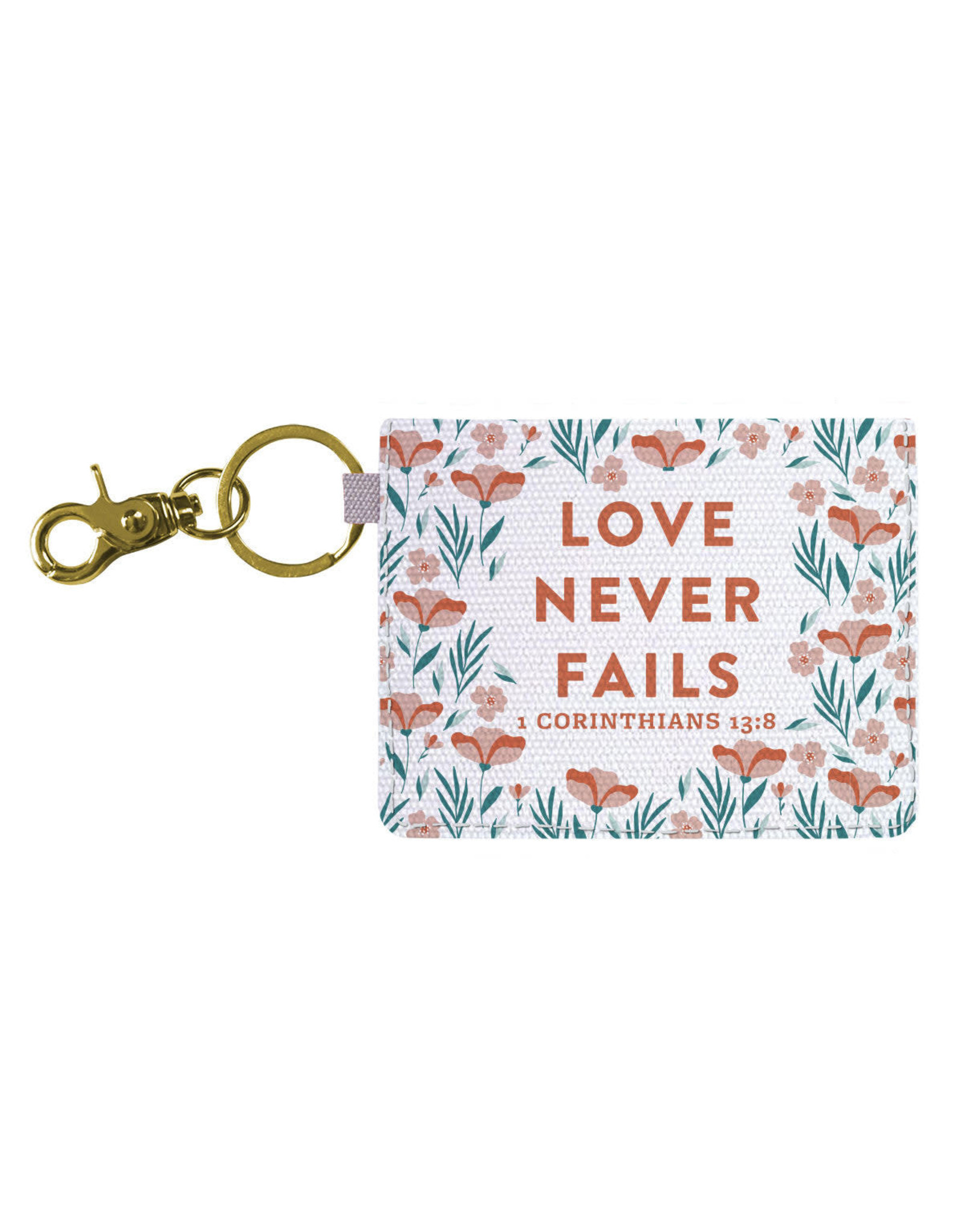 Grace & Truth Keychain Wallet - Love Never Fails (1 Corinthians 13:8)