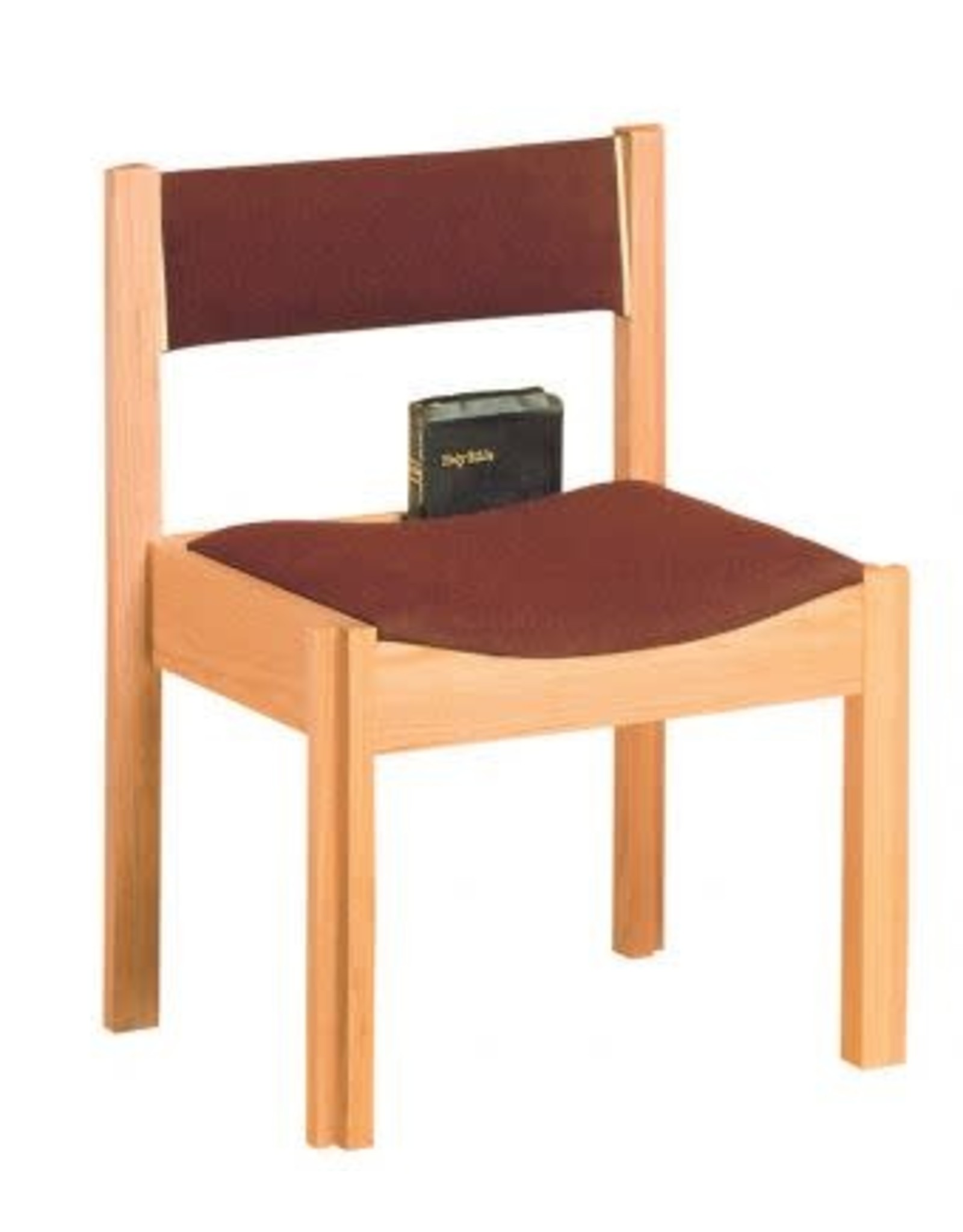 Woerner Industries Chair, Interlocking, with Curved Padded Back & Seat