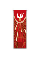 Banner - Red & Gold with White Dove