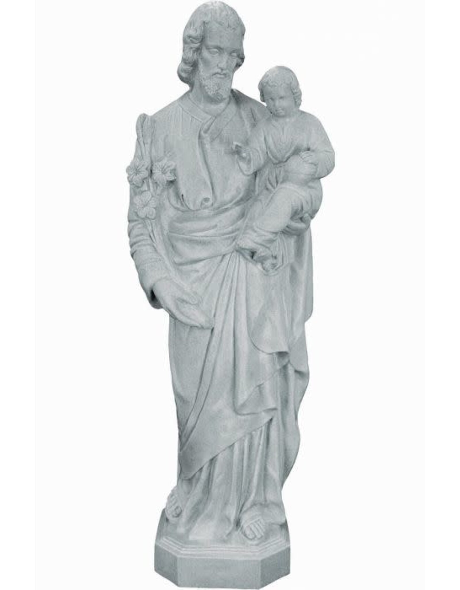 Space Age St. Joseph & Baby Statue (24") Granite Finish