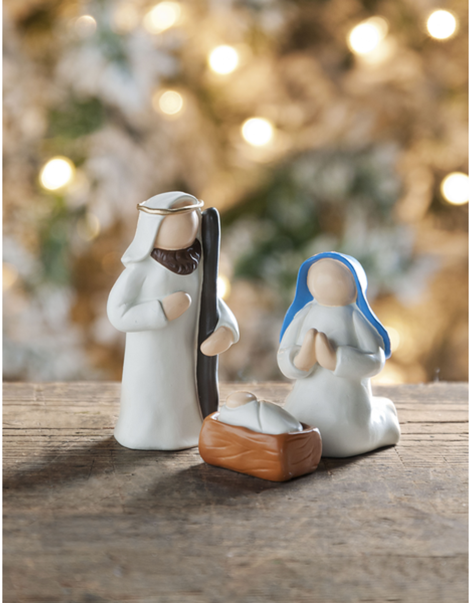 Nativity - Holy Family Plastic 3"