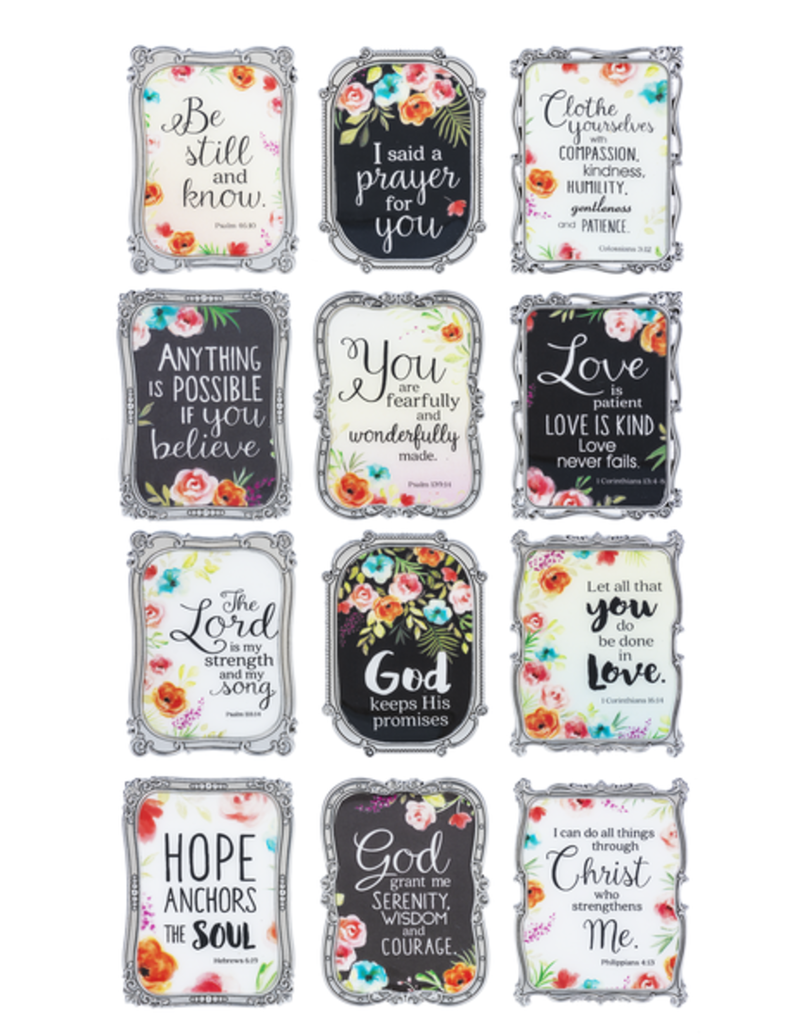 Ganz Floral Magnet Plaque (Various Styles)