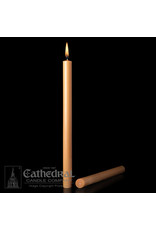 Cathedral Candle Unbleached 51% Beeswax Altar Candles 1-1/16"x16-3/4" SFE (12)