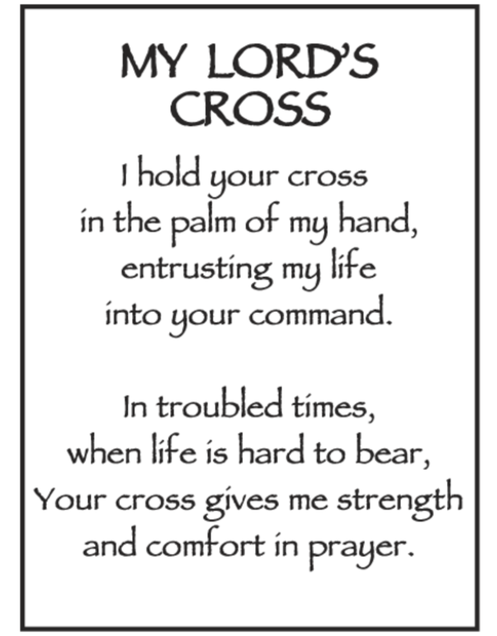Ganz My Lord's Cross
