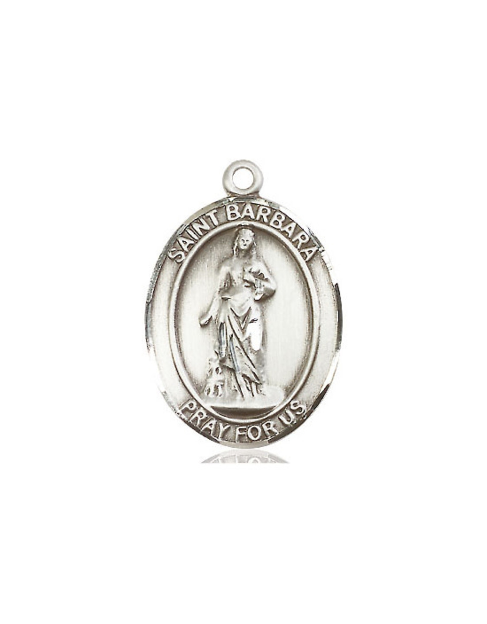 St. Barbara Medal, Sterling Silver 7006SS