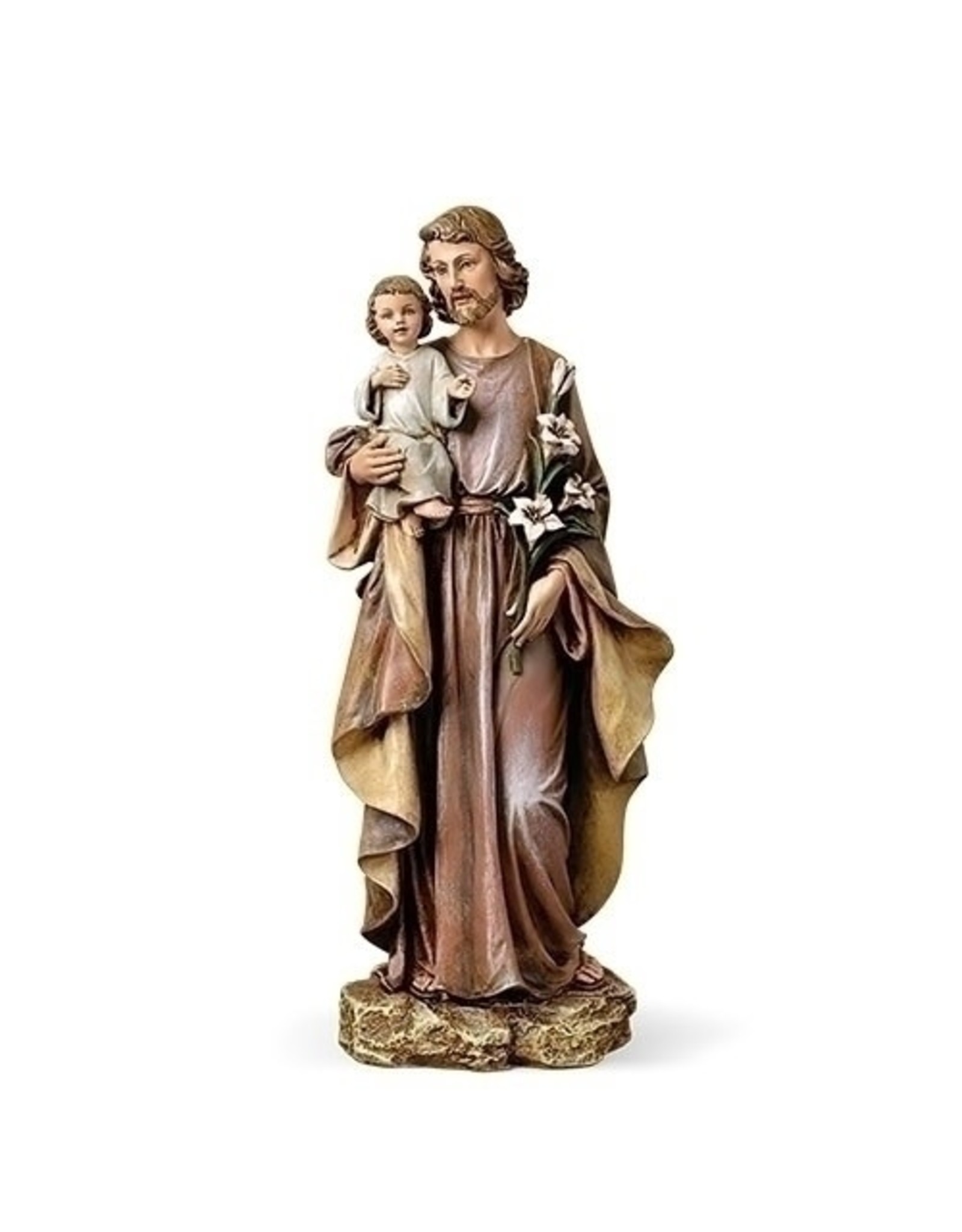 Roman St. Joseph & Child Statue (10")