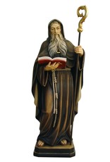 Pema Statue - St. Benedict, 16" Color, Wood-Carved