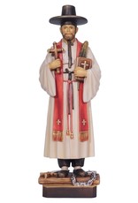 Pema Statue - St. Kim of Korea, Wood-Carved, Color,  8"
