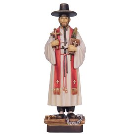 Statue - St. Kim of Korea 8" Color, Wood-Carved
