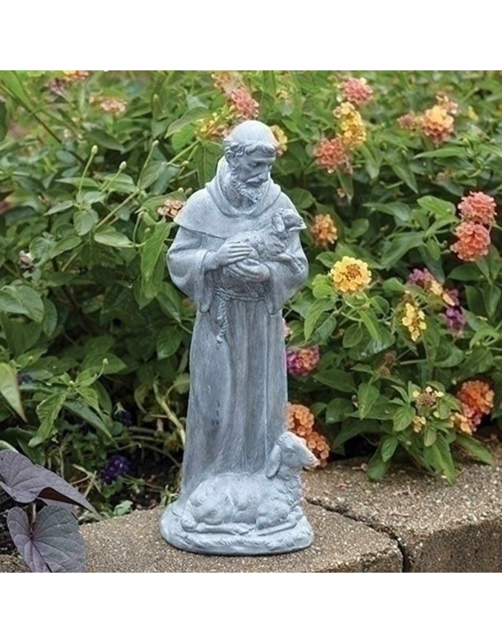 Roman Statue - St. Francis Garden 15.25"