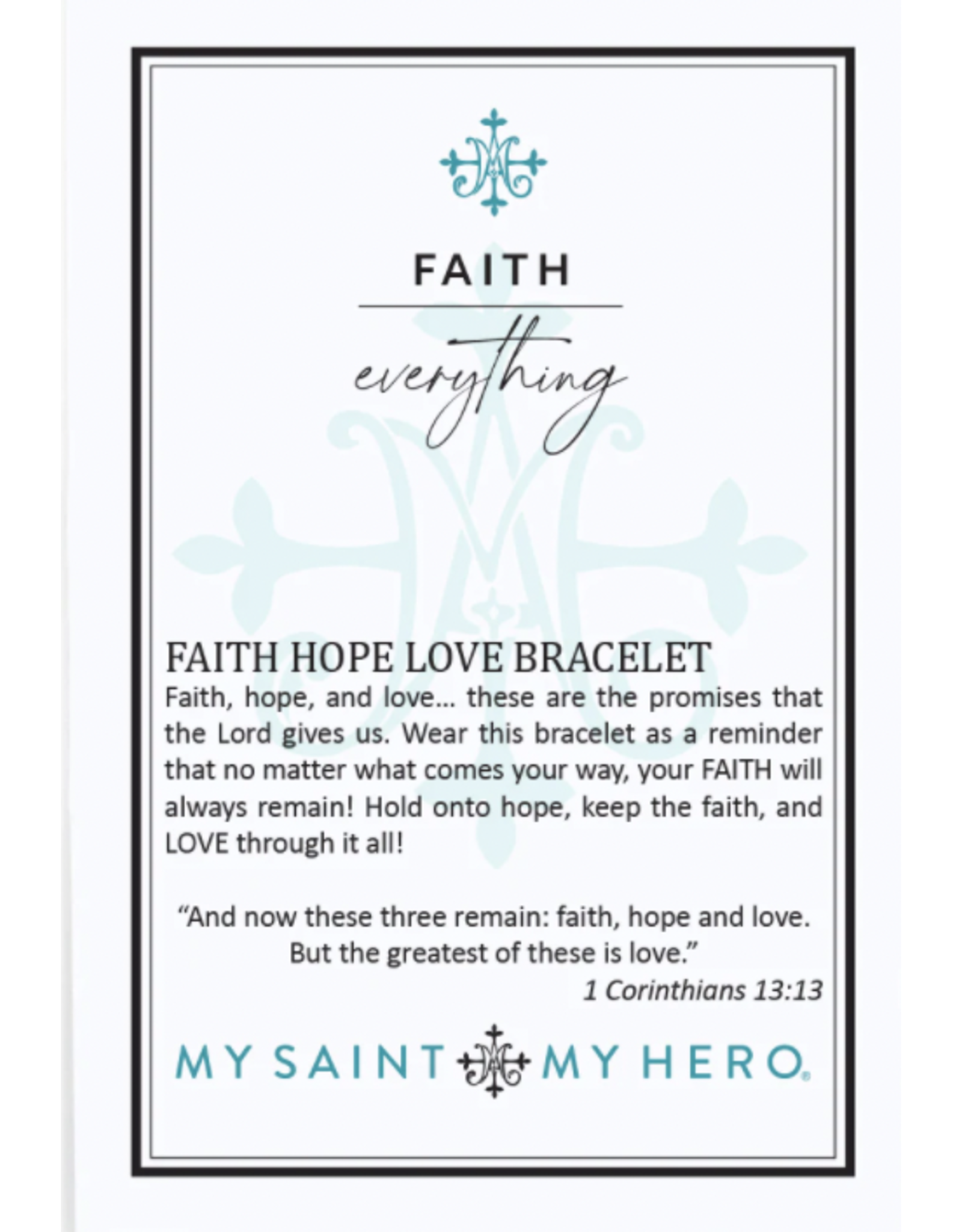 My Saint My Hero Bracelet - Faith over Everything