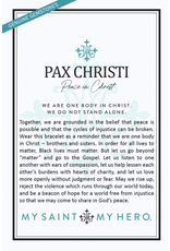 My Saint My Hero Bracelet - Pax Christi (Peace in Christ)