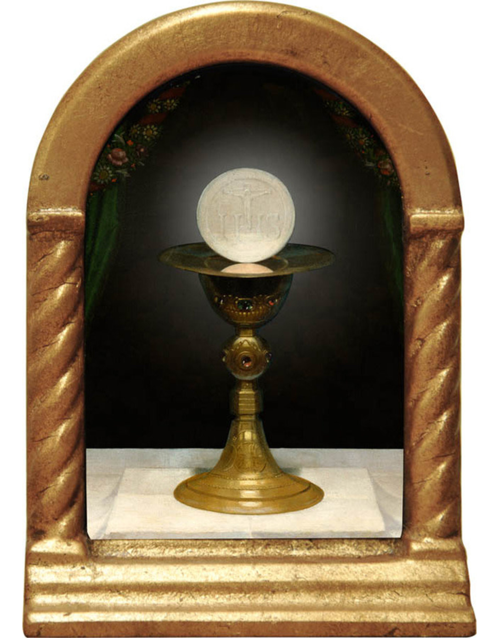 Nelson Art Chalice with Host Desk Shrine (6x9)