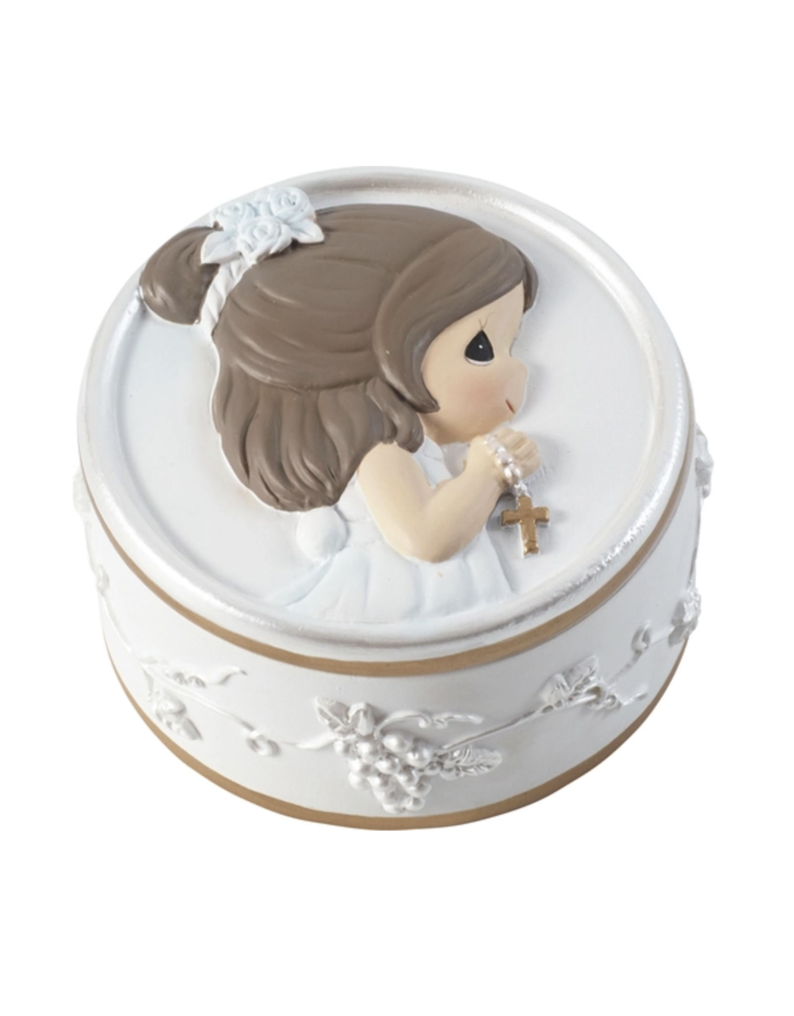 Precious Moments First Communion Precious Moments Box with Rosary (Faith is the Light that Guides You)
