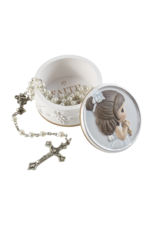 Precious Moments - First Communion Box with Rosary (Faith is the Light that Guides You)