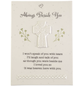 Precious Moments Precious Moments - Always Beside You, Ceramic Prayer Plaque (Remembrance)