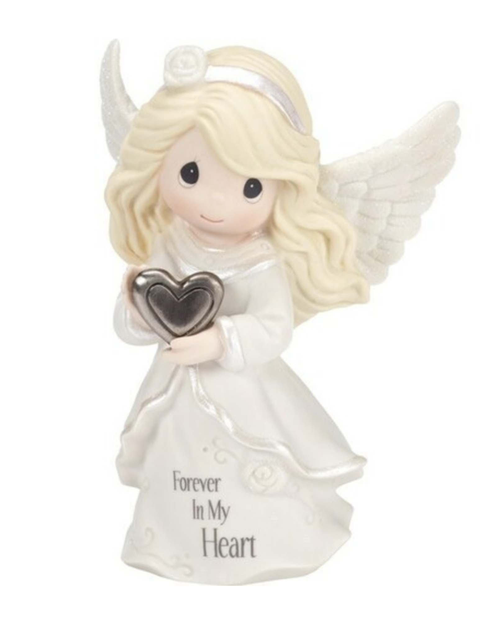 Precious Moments Precious Moments - Forever in My Heart, Bisque Porcelain/Metal Figurine
